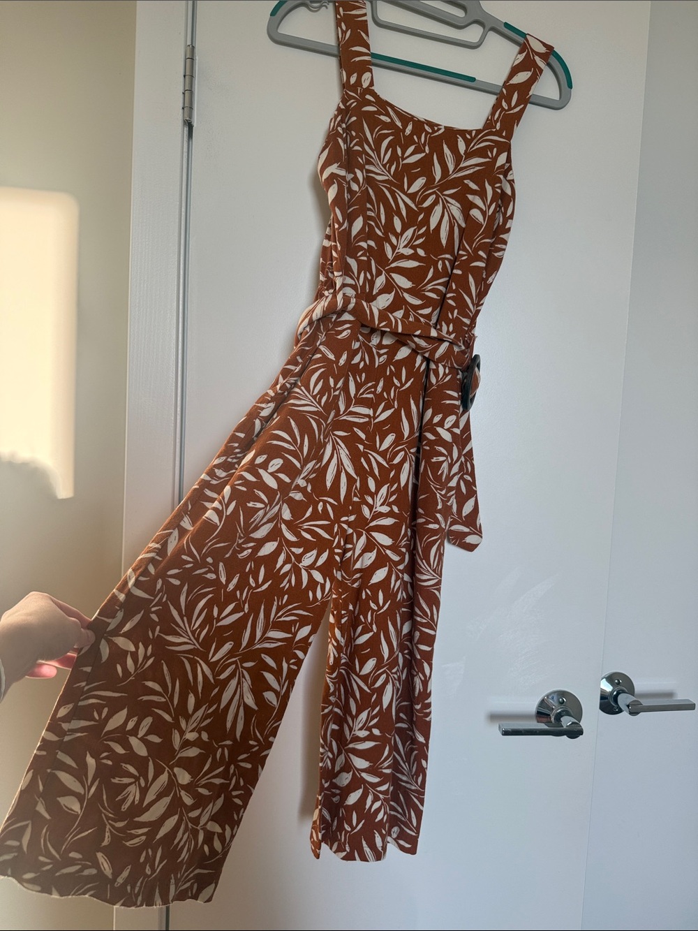 Monteau linen blend jumpsuit XS
